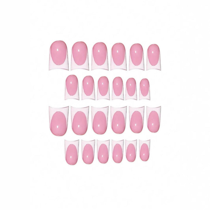 Stylish French Tip Press-On Nails Stornfield