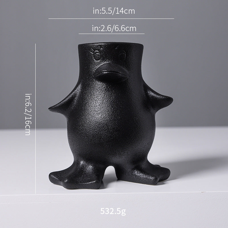 Creative Ceramic Duck Planter