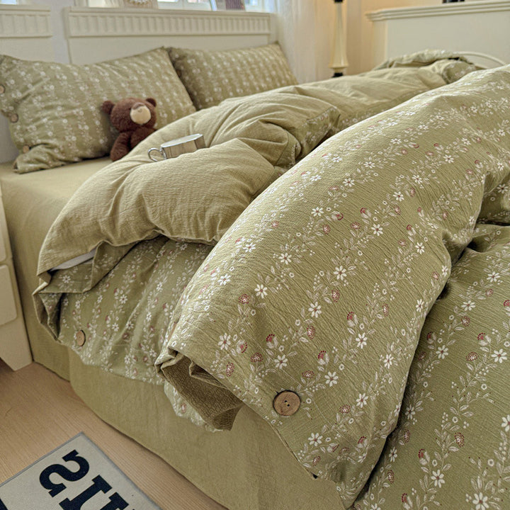 Floral Embroidered Bedding Set