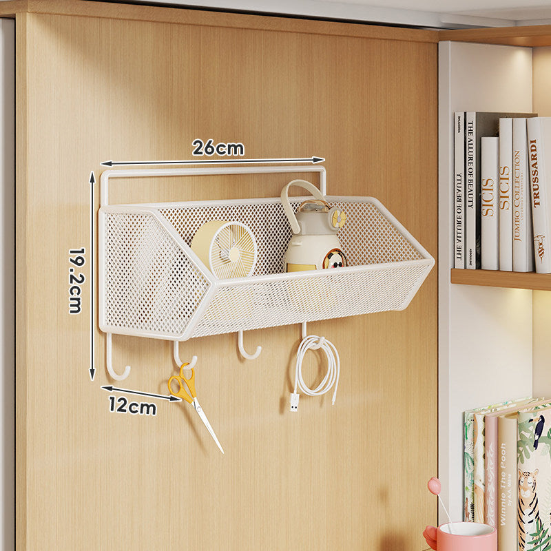 Over-Panel Hanging Mesh Storage Basket Organizer