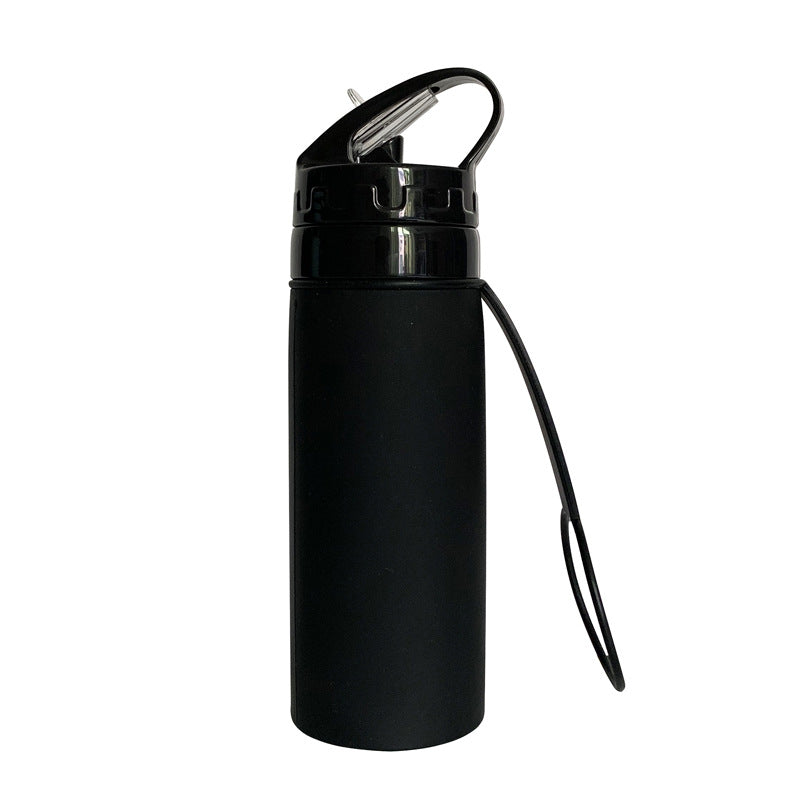 Women Foldable Sports Water Bottle with Integrated Straw Stornfield