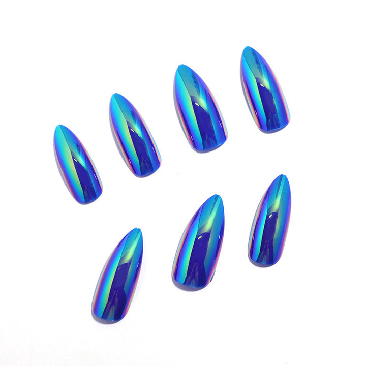 Iridescent Stiletto Press-On Nail Tips Stornfield