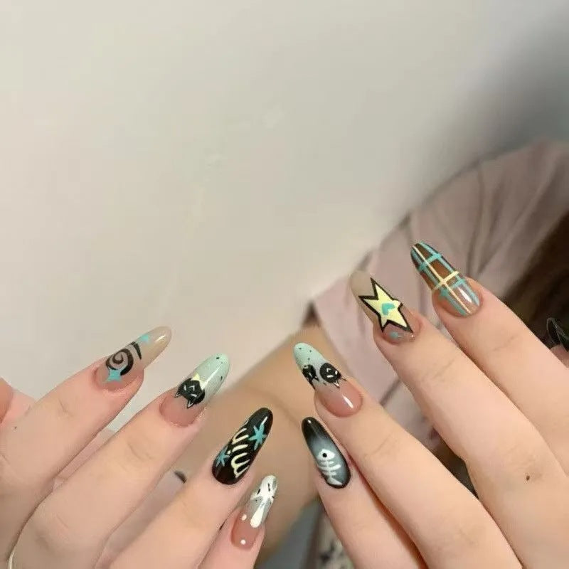 Creative art nails with animal motifs Stornfield