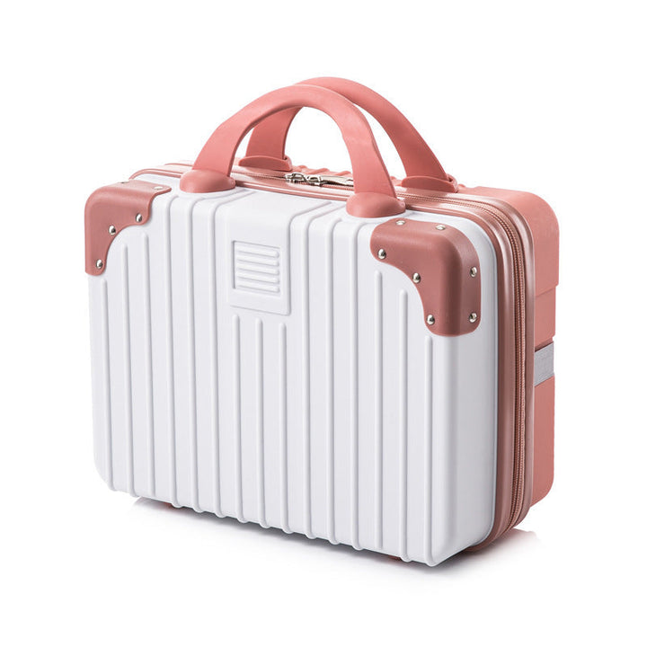 hard-shell cosmetic travel case with double top handles and reinforced corner protectors Stornfield