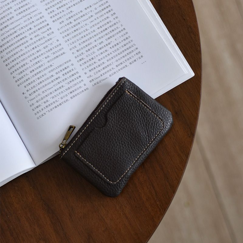 Textured Leather Card Holder Stornfield