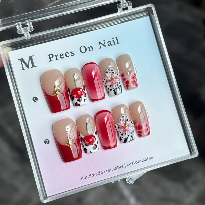 Artistic Reusable Press-On Nail Set