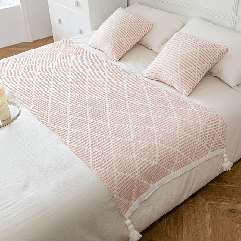 Decorative Knit Throw Blanket