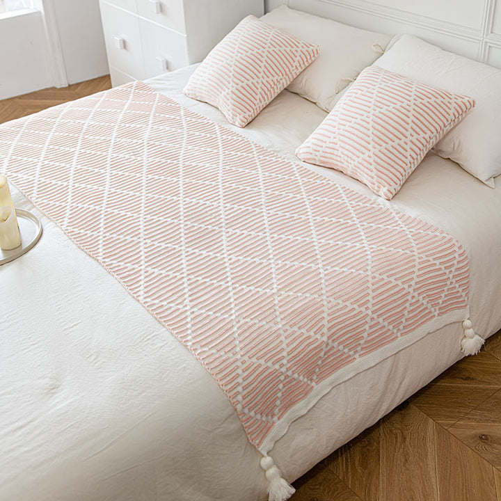 Decorative Knit Throw Blanket