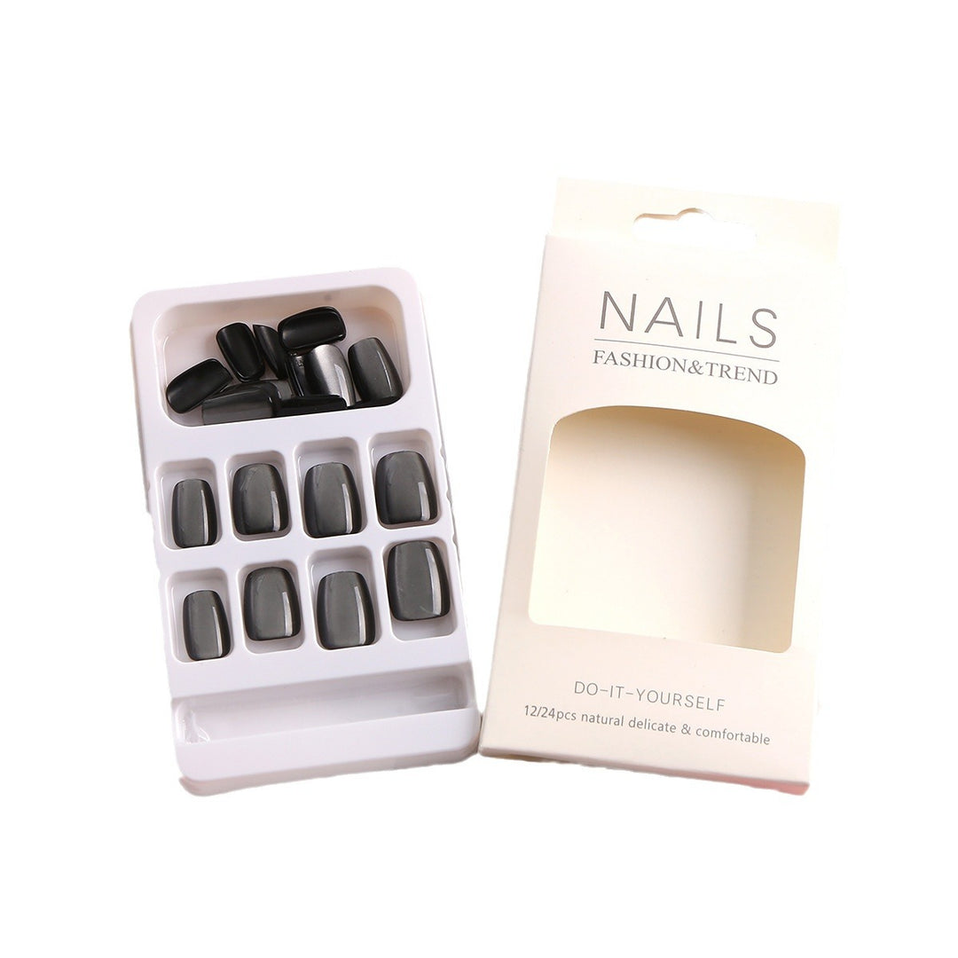 Elegant Glossy Press-On Nail Set Stornfield