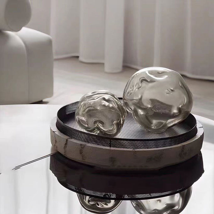 Decorative Round Serving Tray
