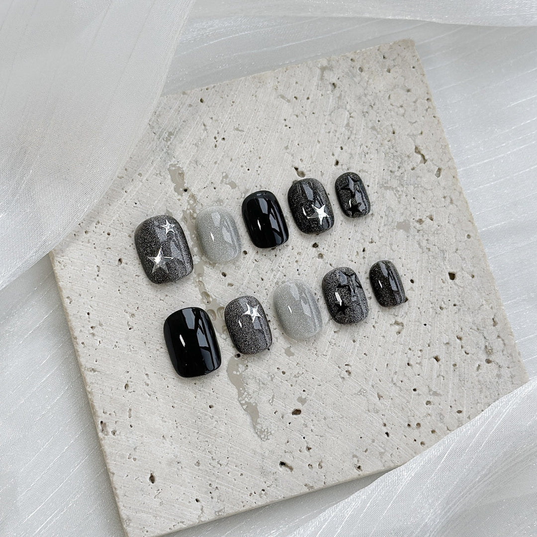 Starry Ombre Press-On Nail Set