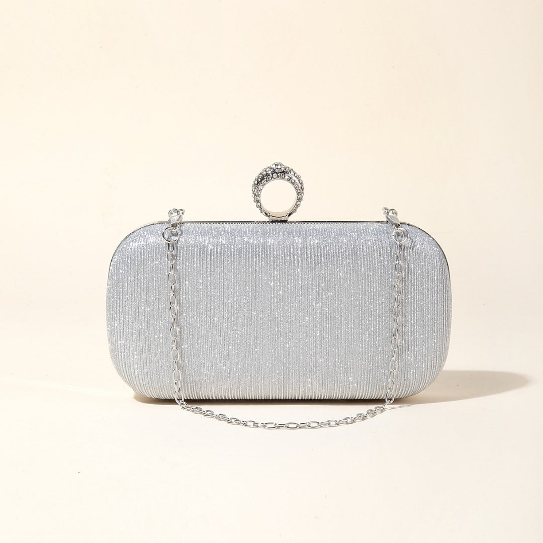 Decorative Evening Clutch with Chain Handle