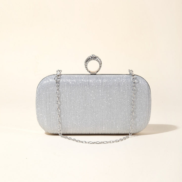 Decorative Evening Clutch with Chain Handle