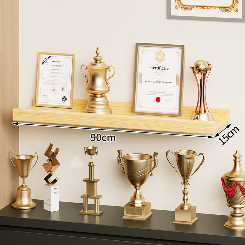 Wall-Mounted Floating Display Shelf Lacquered High-Gloss MDF