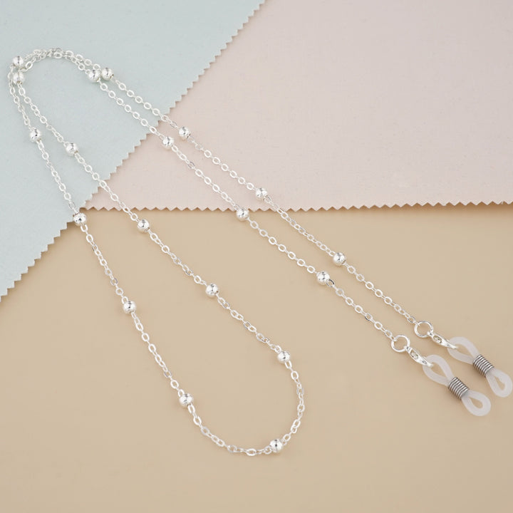 Silver Bead Decorative Eyewear Holder Chain Stornfield