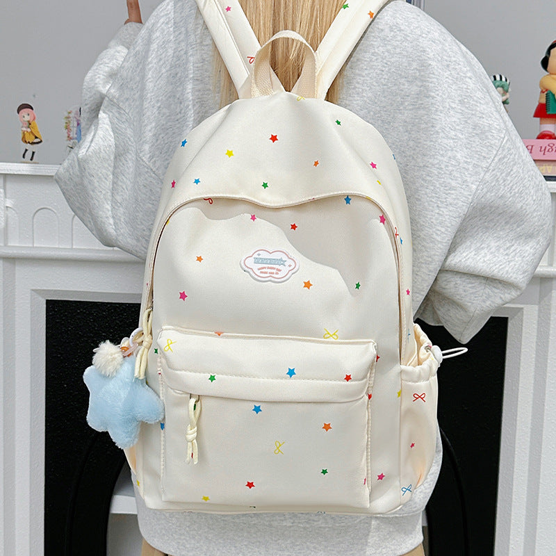 Star Patterned Casual Backpack Stornfield