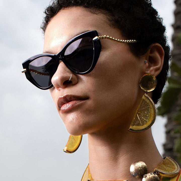 Ladies Cat-Eye Sunglasses with elegant metal frame and fashionable accents Stornfield