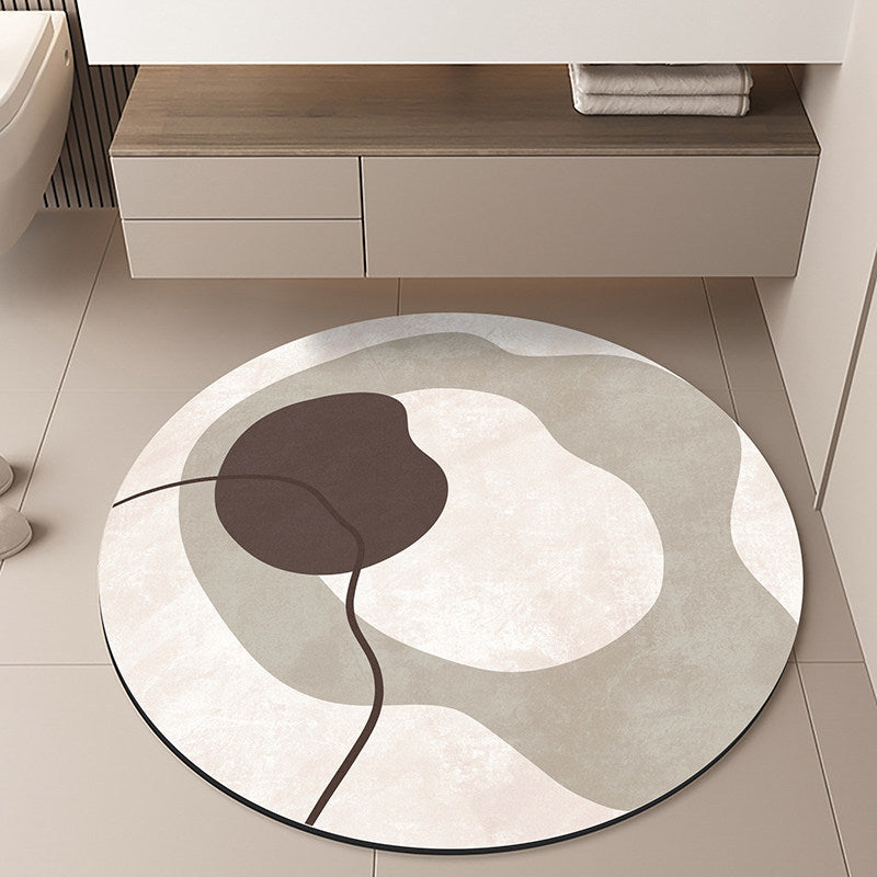Moon-Themed Round Area Rug