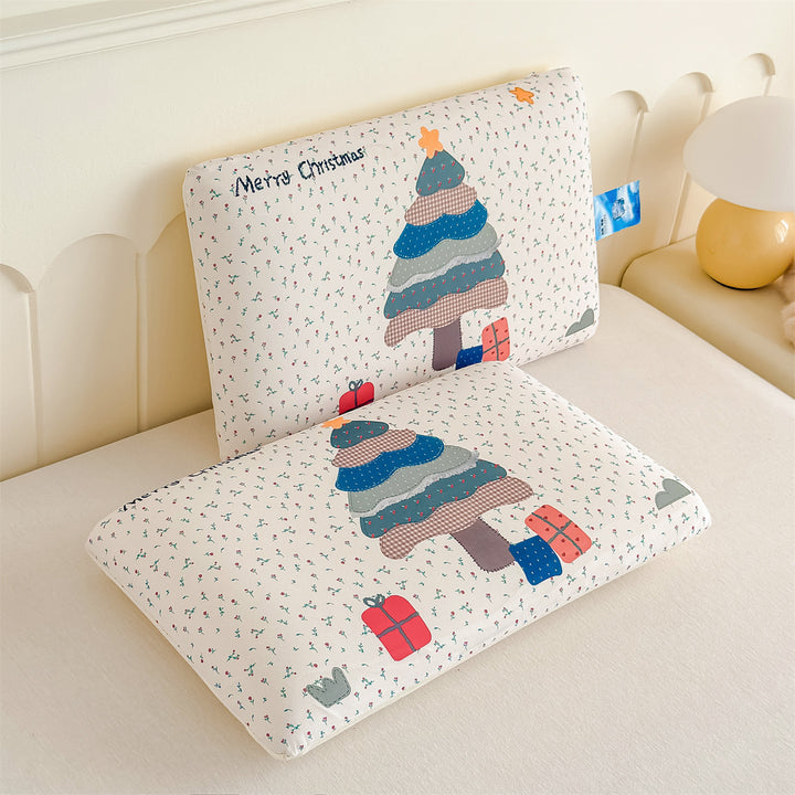 Kids Ergonomic Rectangular Pillow Duo with Removable Printed Covers