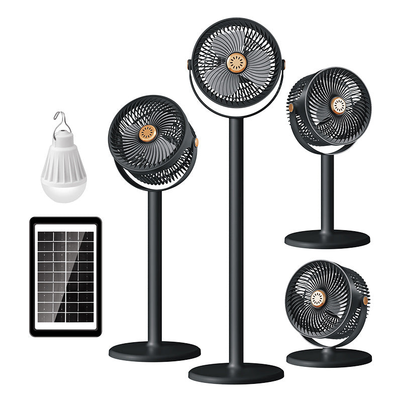 Women multifunctional solar-powered stand fan with lamp function Stornfield