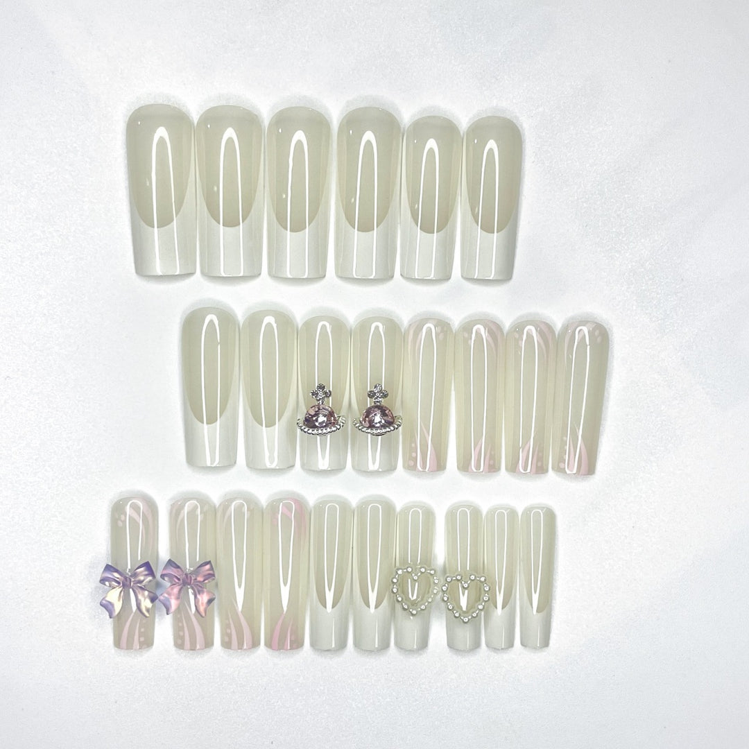 Glamorous 3D Decorated Nail Extensions Stornfield