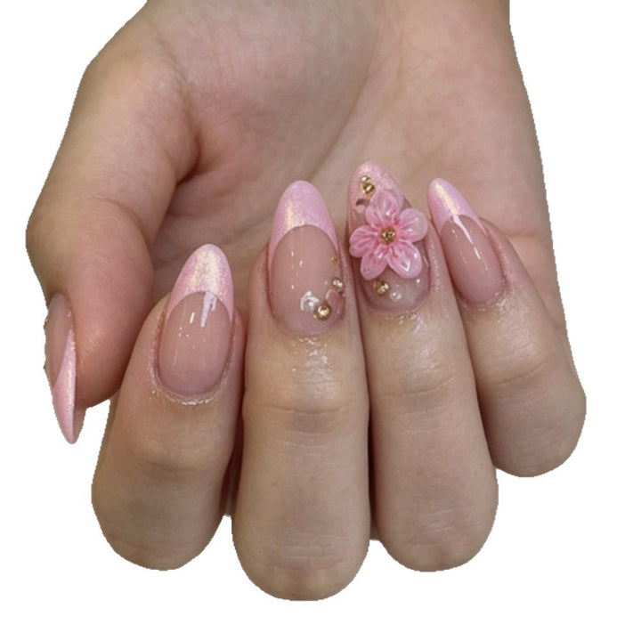 Floral-Embellished Press-On Nail Art Set Stornfield