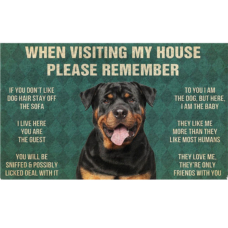 Fun Dog-Themed Door Mat Stornfield
