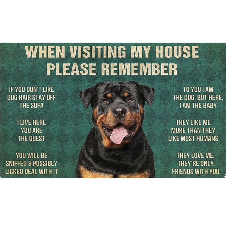 Fun Dog-Themed Door Mat Stornfield