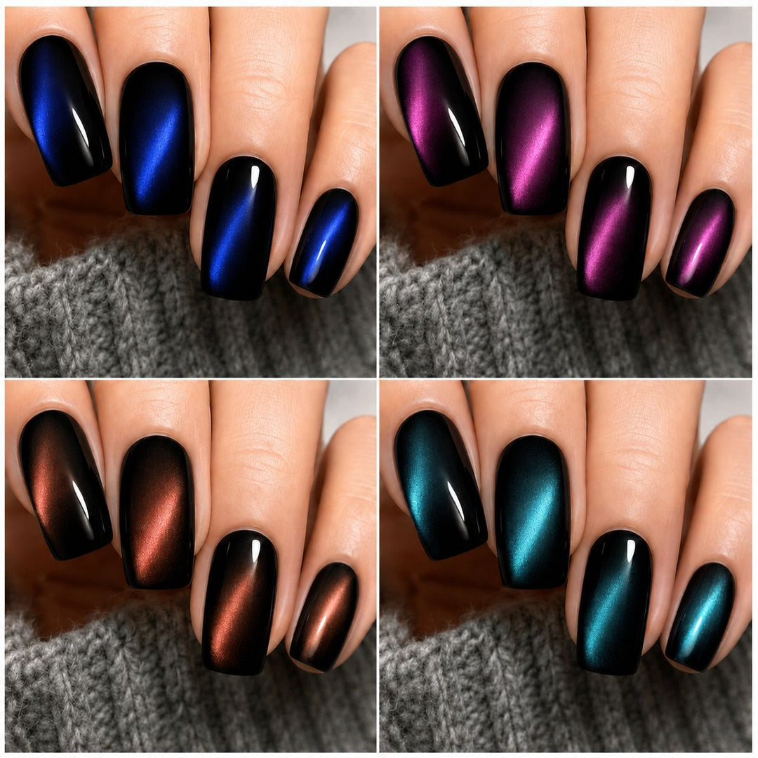 Premium Press-On Nails with Metallic Shine Stornfield