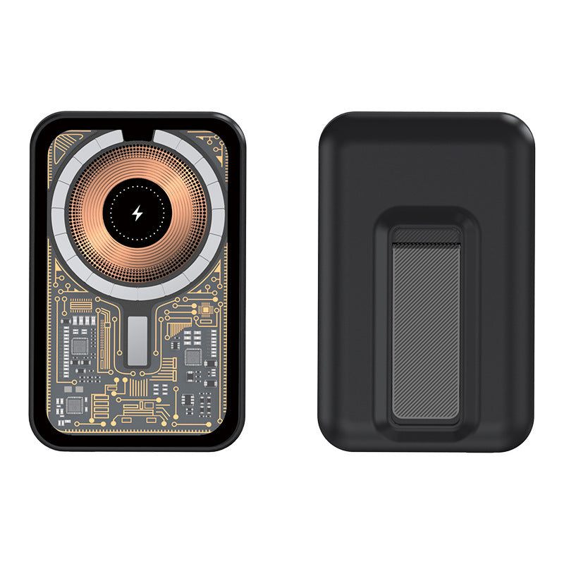 Portable power bank with innovative wireless charging function and integrated stand Stornfield