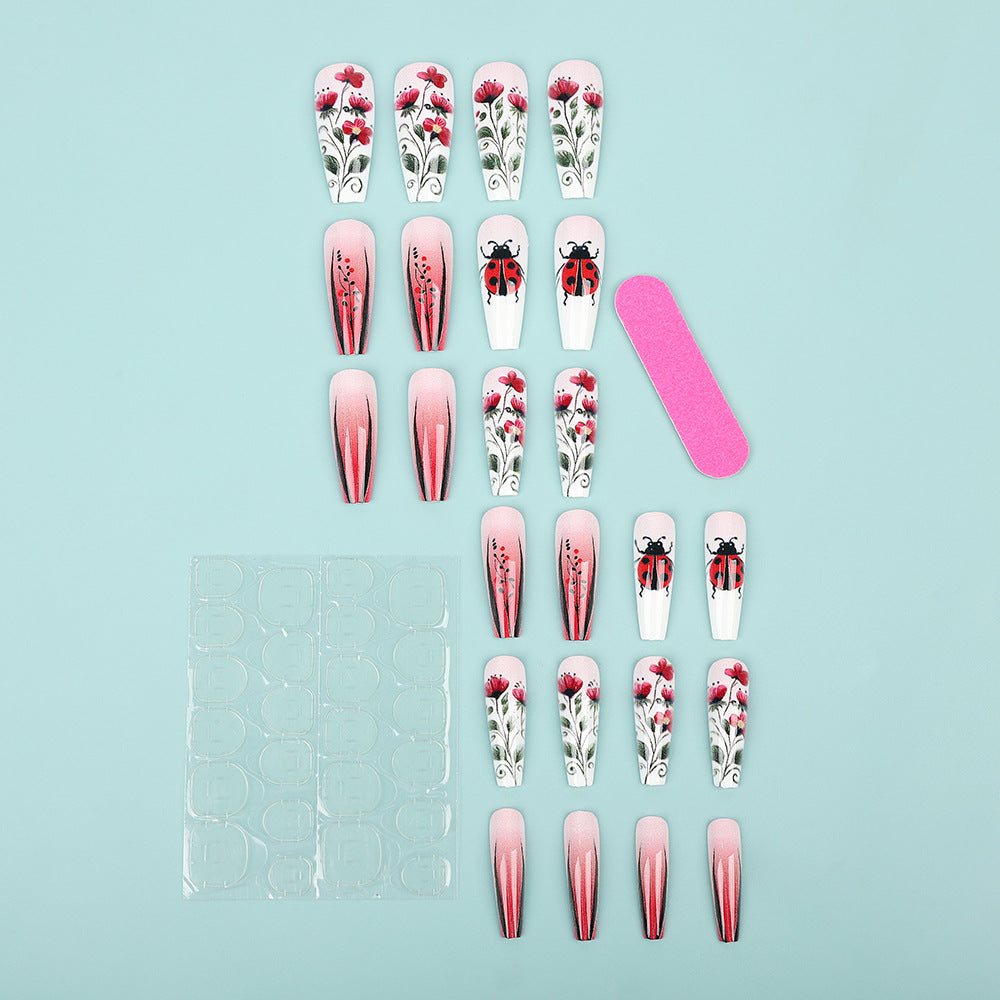 Creative Nail Art Set with Floral Motifs Stornfield