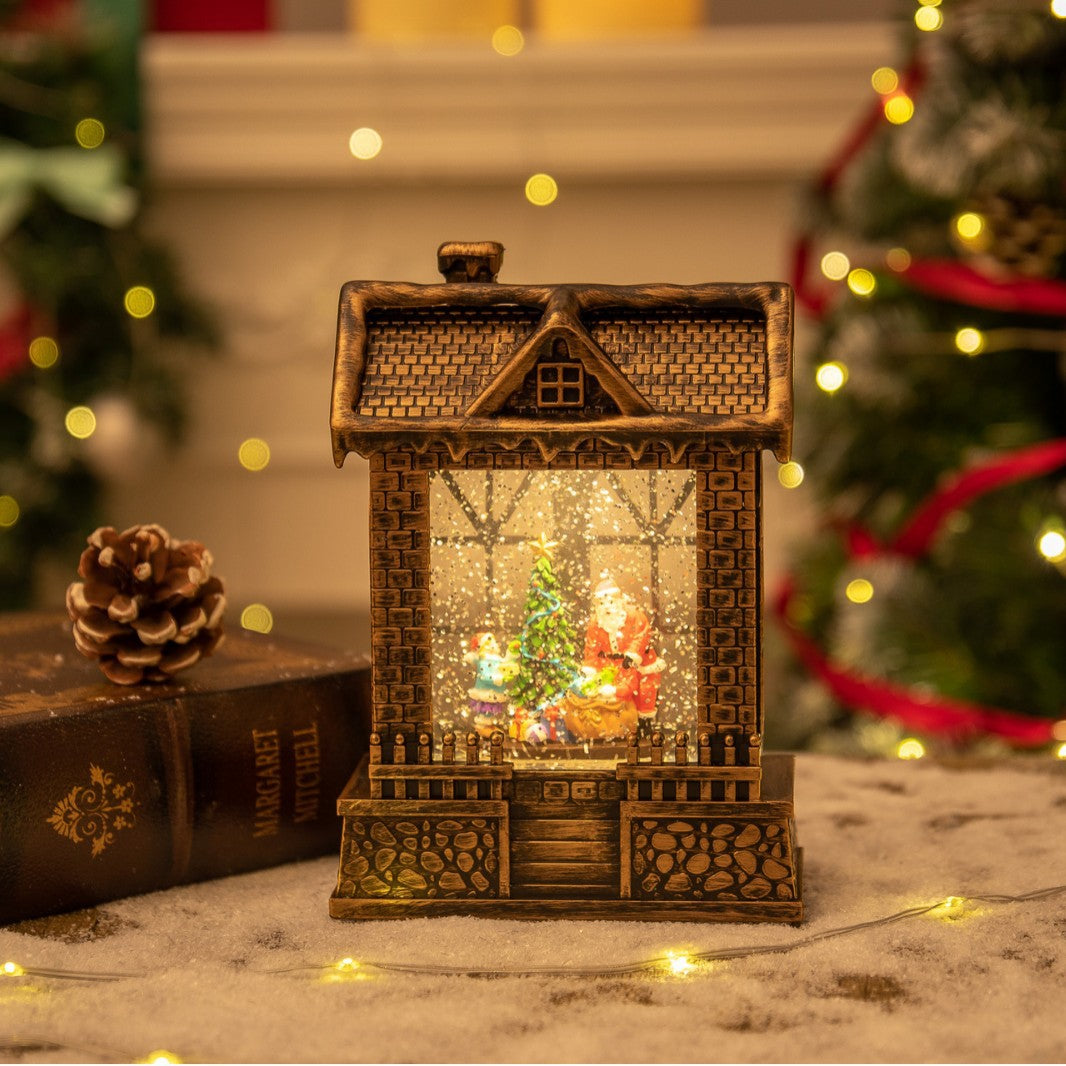 Decorative Snow Globe House Scene