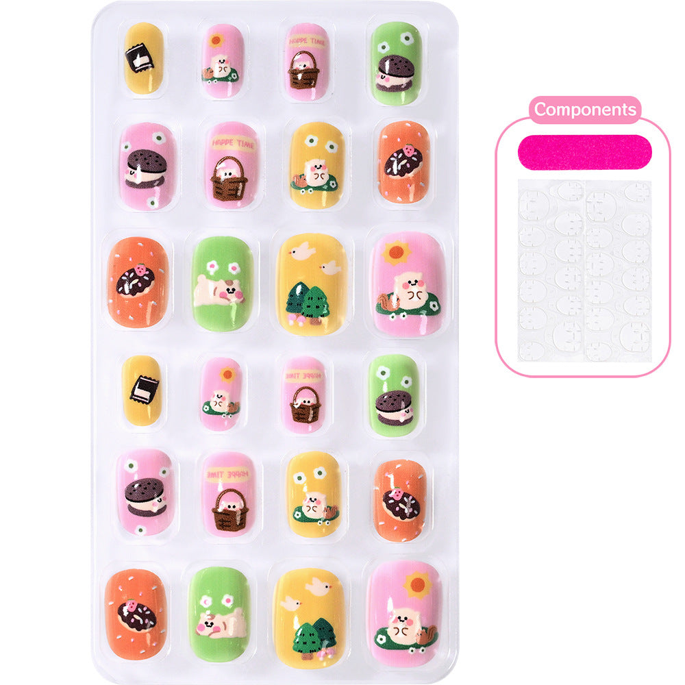 Creative Cartoon-Themed Press-On Nail Collection Stornfield