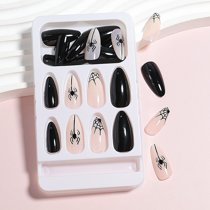 Artistic Spider Design Press-On Nails Stornfield