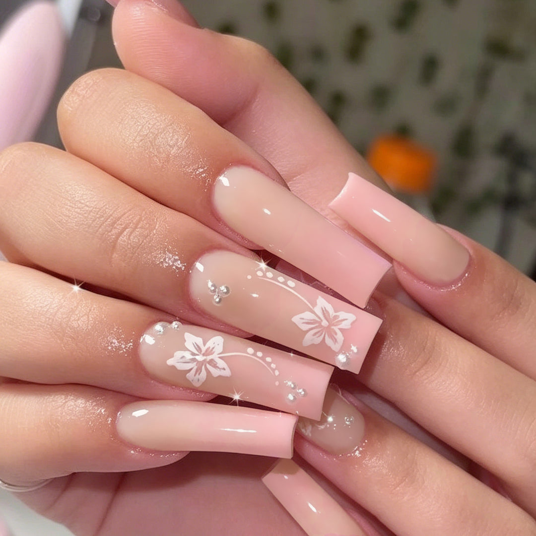 Floral Acrylic Nail Art Set Stornfield