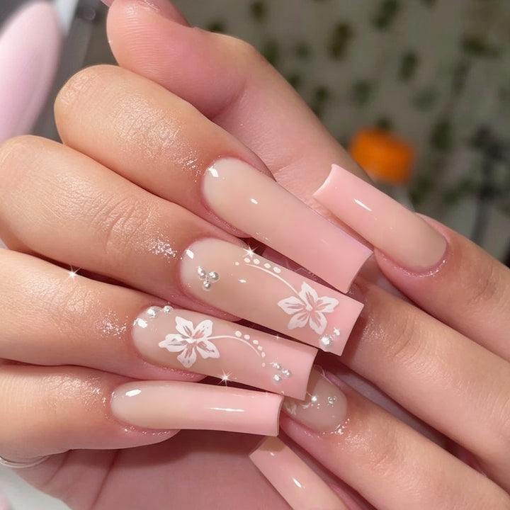 Floral Acrylic Nail Art Set Stornfield
