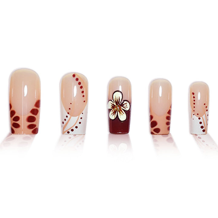 Floral Design Sculpted Press-On Nails Stornfield