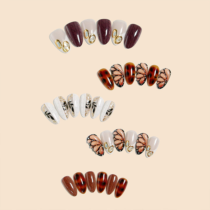 Deluxe artificial nails in elegant Baroque style Stornfield