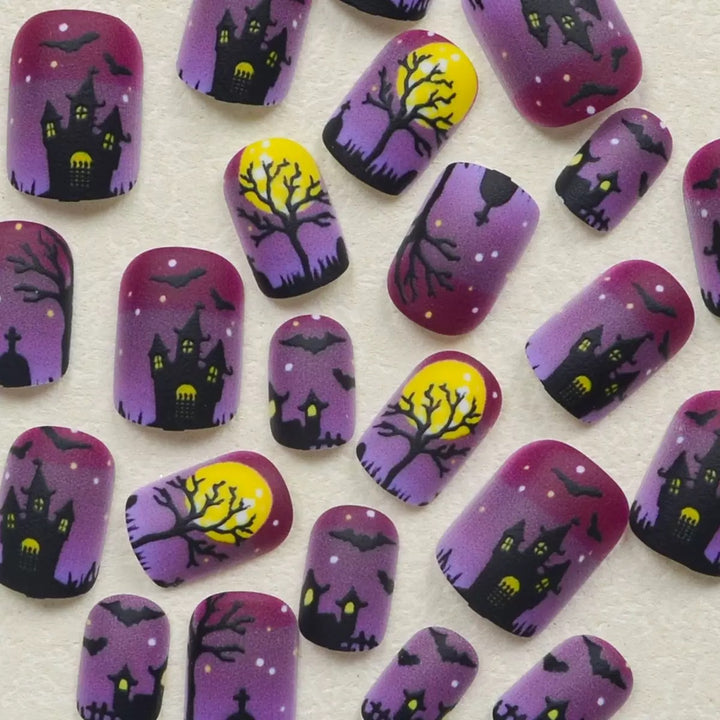 Halloween Nail Art Set with Spooky 3D Designs Stornfield