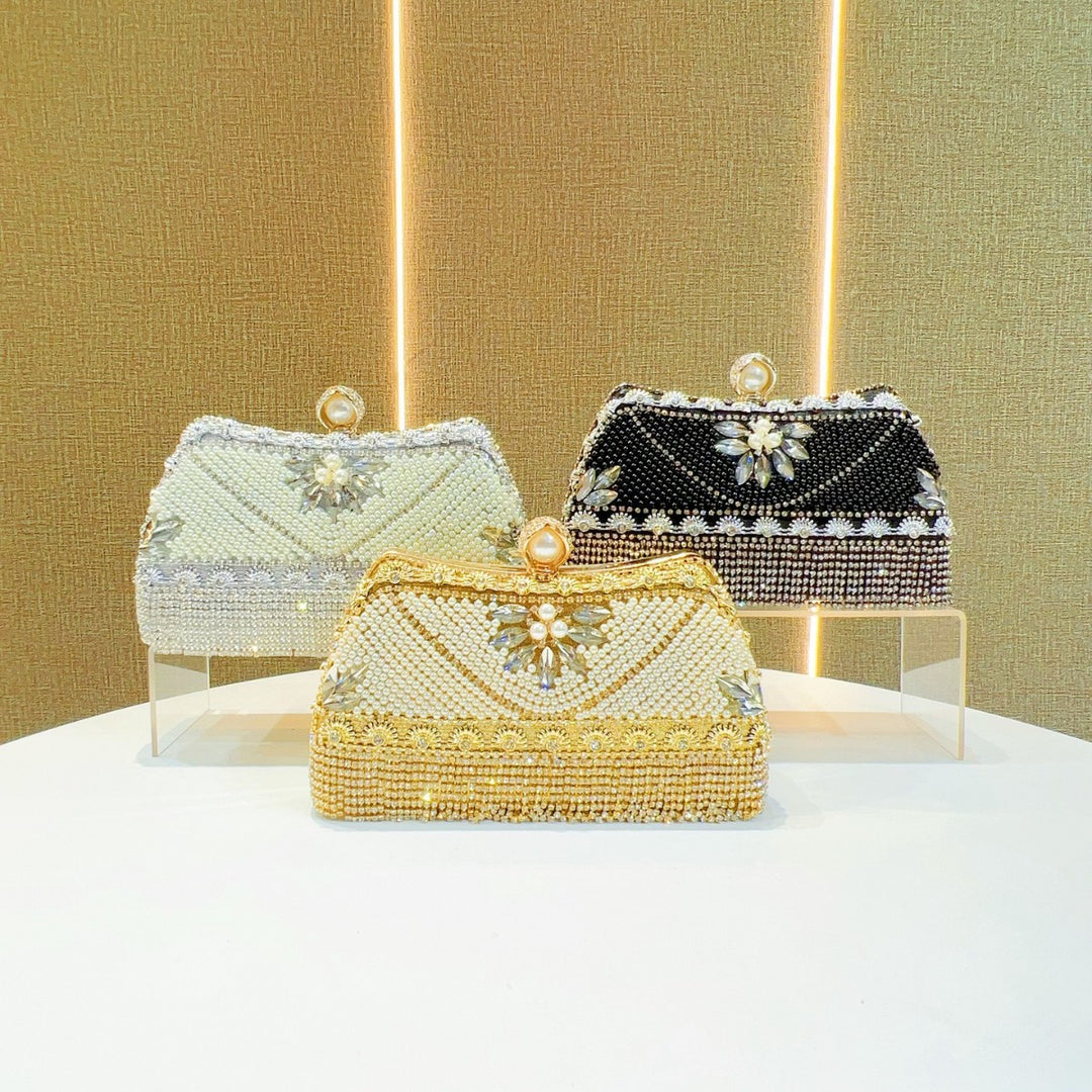 Beaded Evening Shoulder Bag