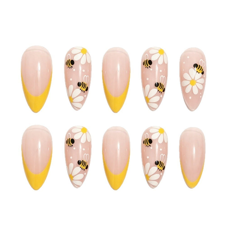 Elegant Floral Manicure
