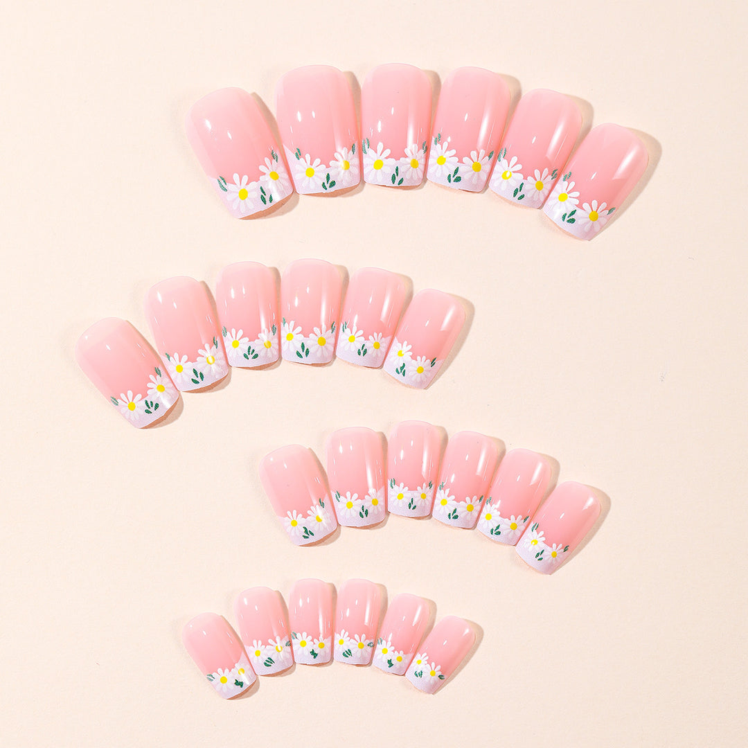 Floral French Tip Nail Art Kit Stornfield