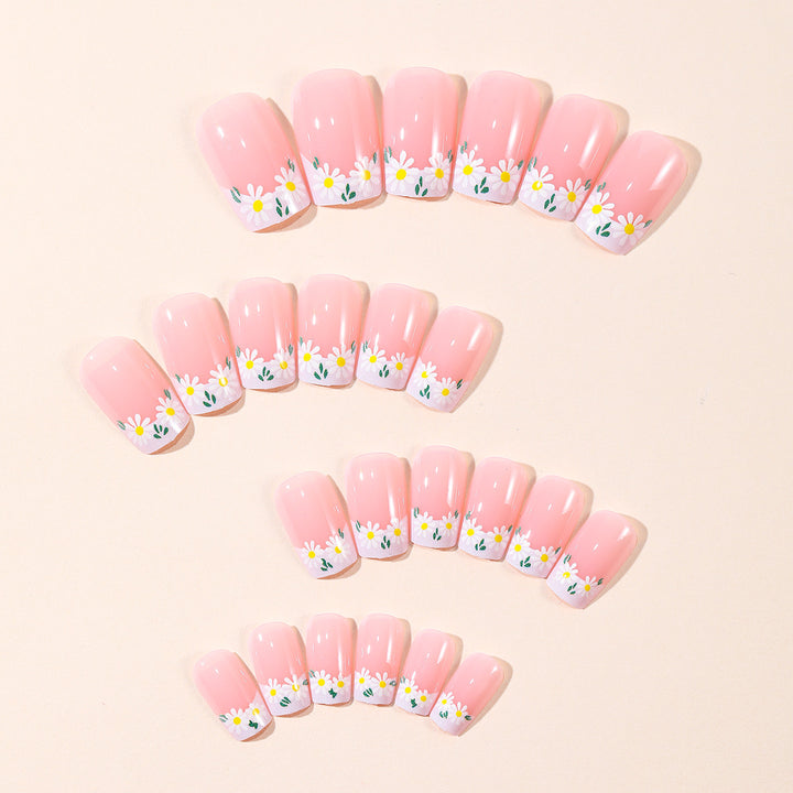 Floral French Tip Nail Art Kit Stornfield