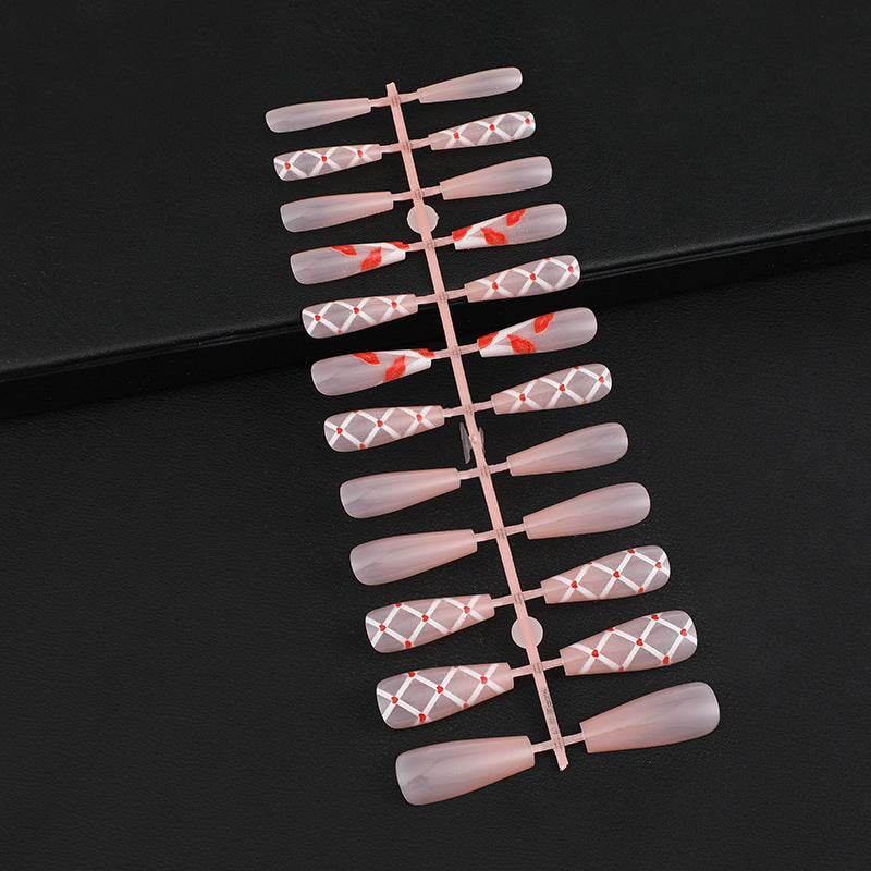 Artificial nails with floral and geometric designs Stornfield