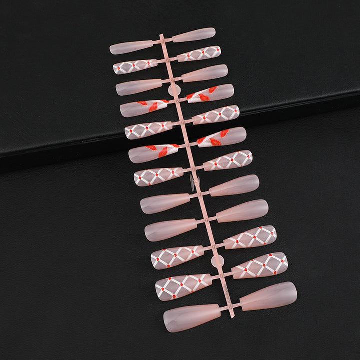 Artificial nails with floral and geometric designs Stornfield