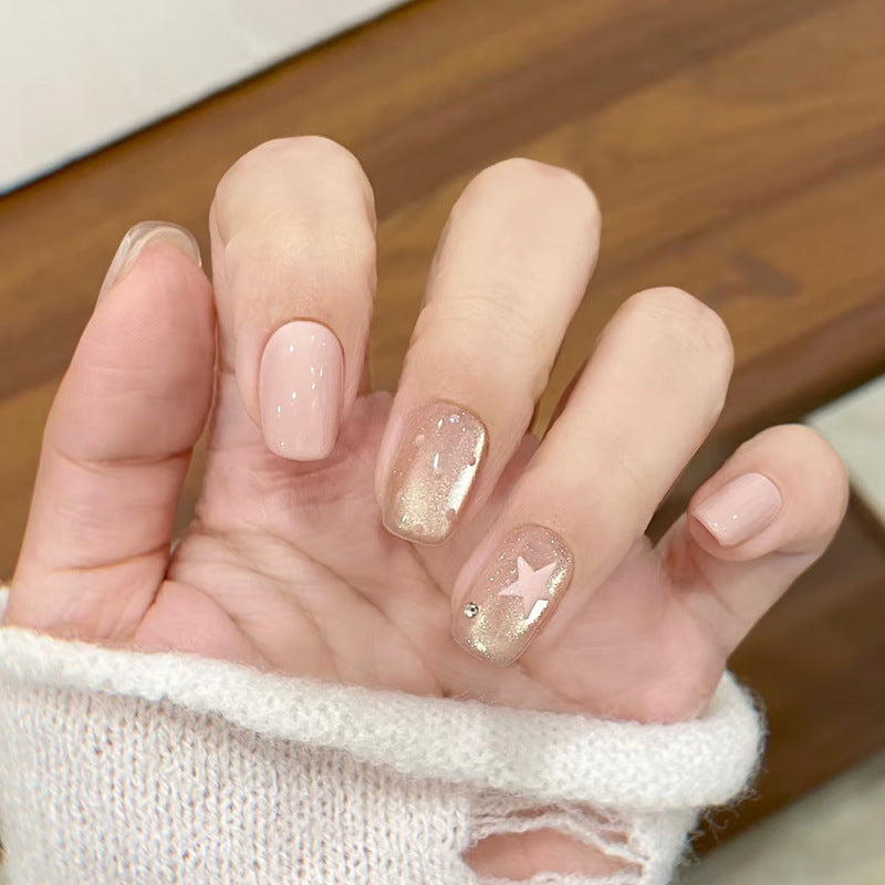 Decorative Glitter Star Press-On Nails Stornfield