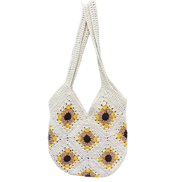 Handmade macrame bag with sunflower pattern Stornfield