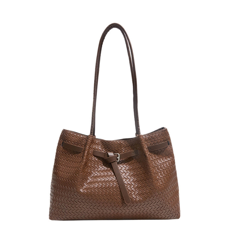 Textured Woven Tote Bag