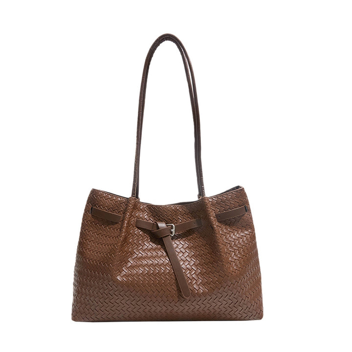 Textured Woven Tote Bag