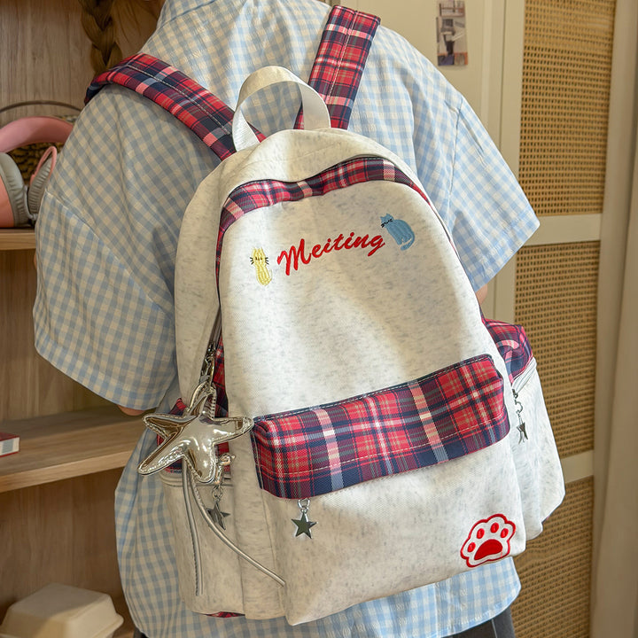 Fun Character-Embellished Casual Backpack Stornfield